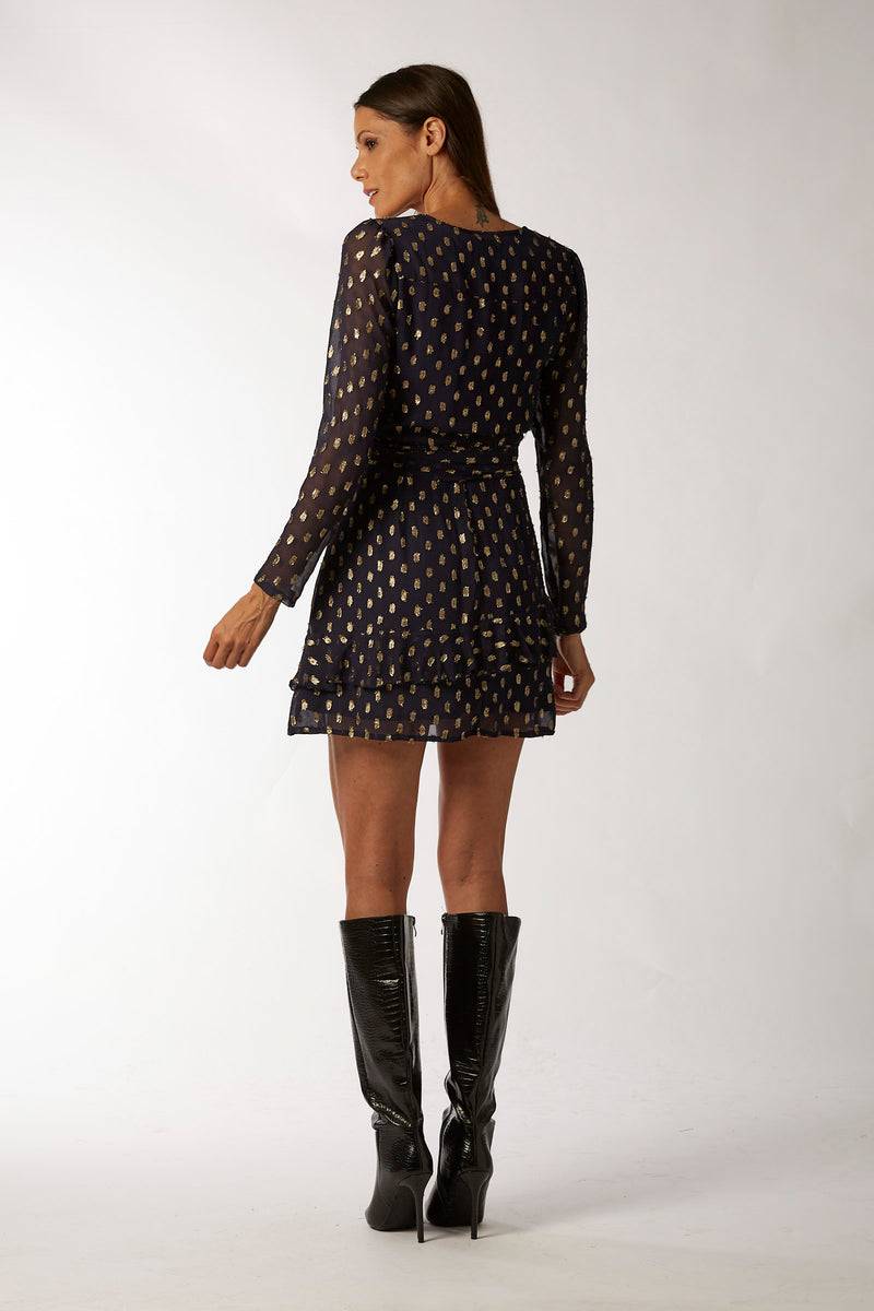 La Kore CAIRO Short Dress Viscose Lame