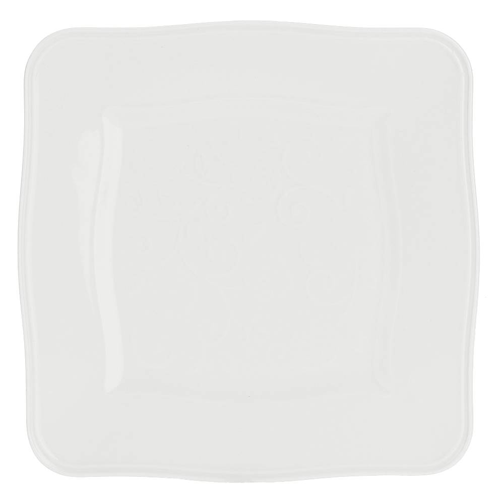 La Porcellana Bianca Alzata Piatto Quadrata 20 Cm Florentina