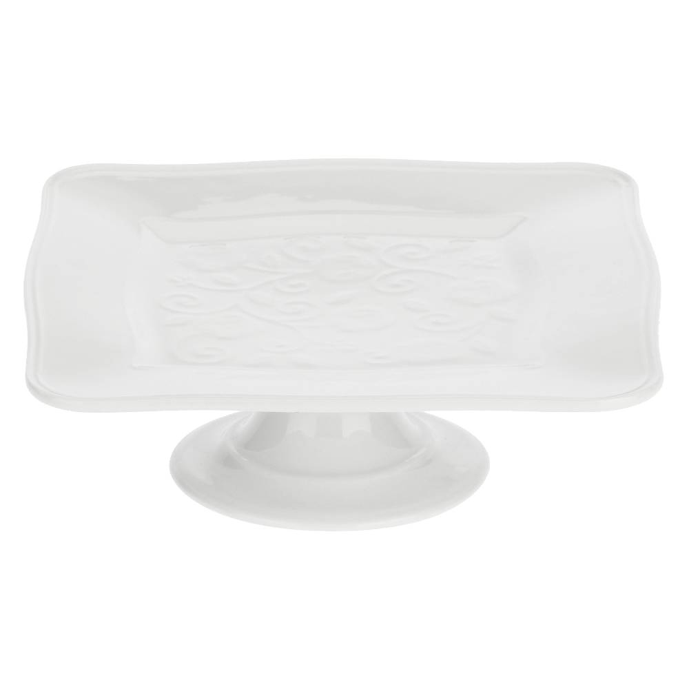 La Porcellana Bianca Alzata Piatto Quadrata 20 cm Florentina