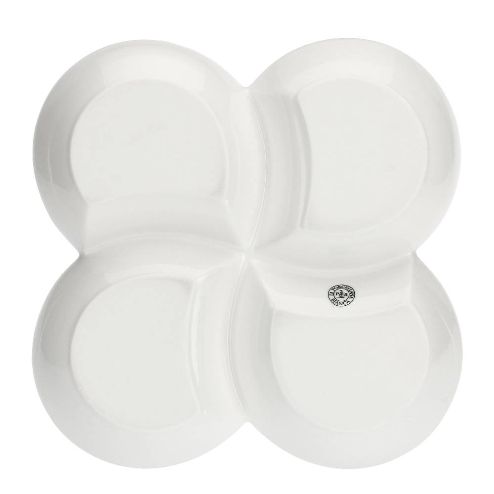 La Porcellana Bianca Antipastiera A 4 Scomparti Convivio