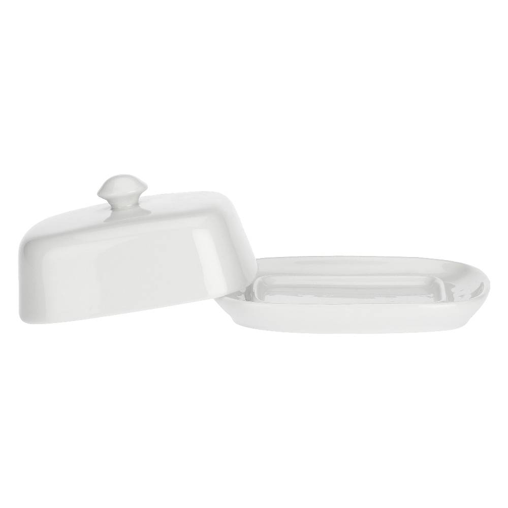 La Porcellana Bianca Burriera Con Coperchio 12x9,5 Cm Terrine