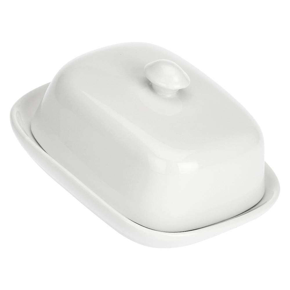 La Porcellana Bianca Burriera Con Coperchio 14x11 Cm Terrine