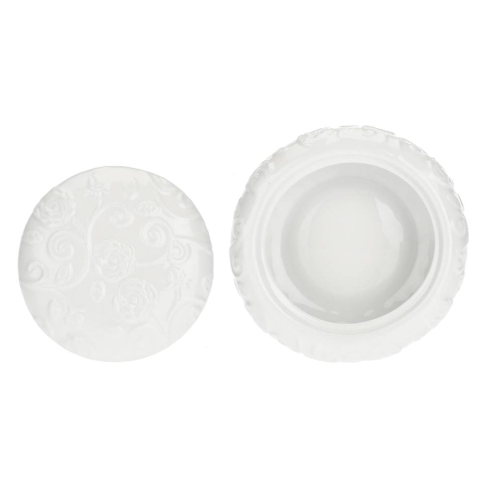 La Porcellana Bianca Contenitore Con Coperchio Ø10 Cm Florentina