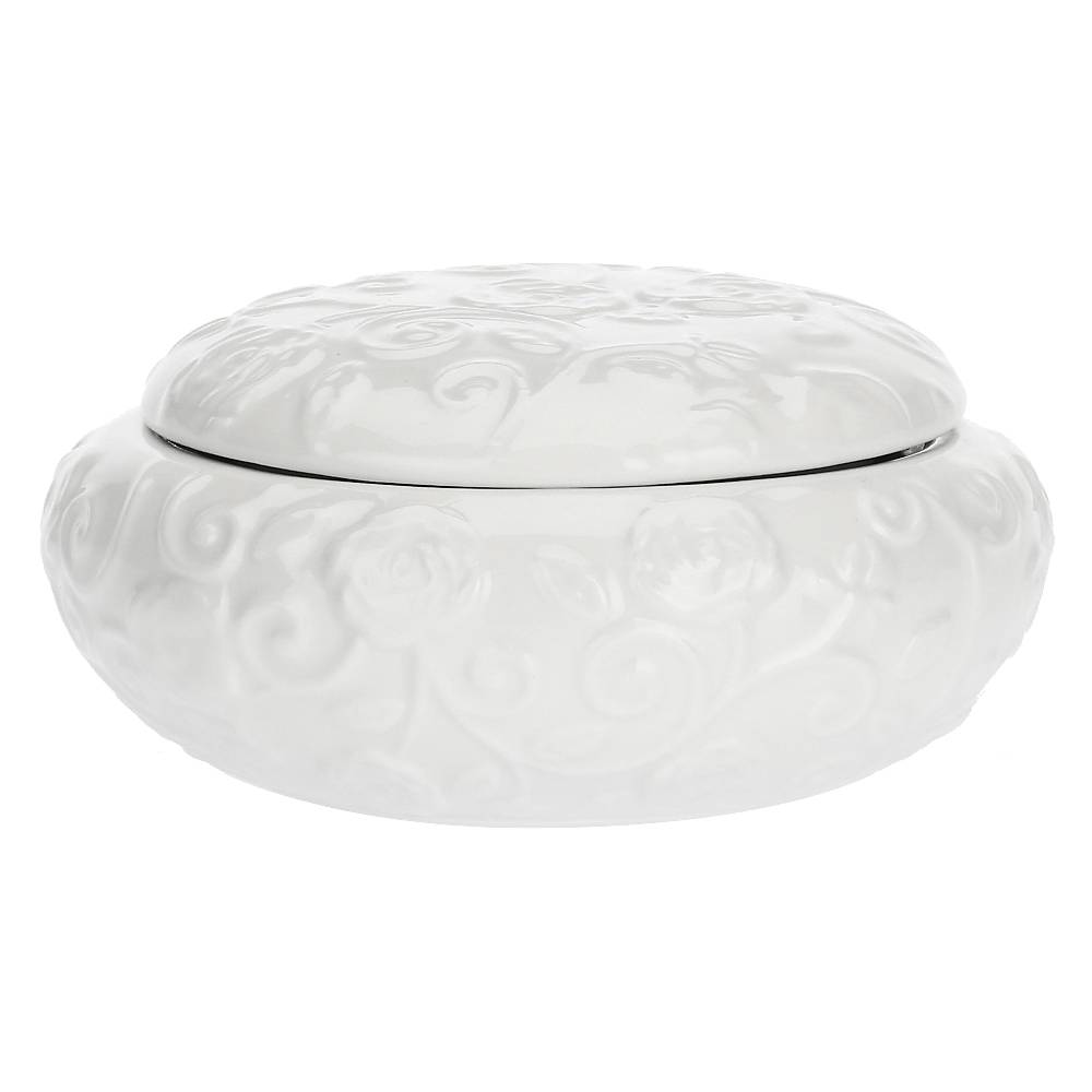 La Porcellana Bianca Contenitore con coperchio Ø10 cm Florentina
