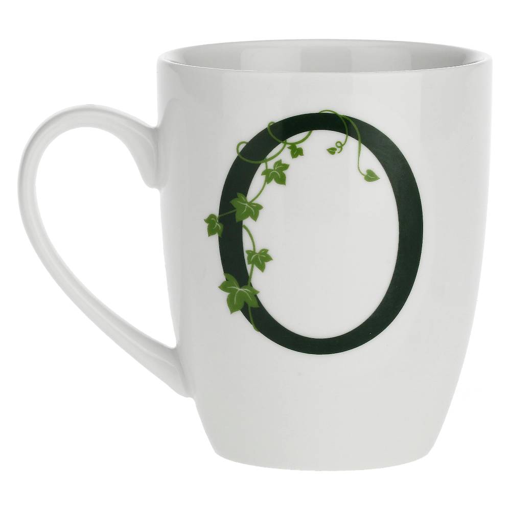La Porcellana Bianca Gift Box Mug Con Lettera 'O' Atupertu