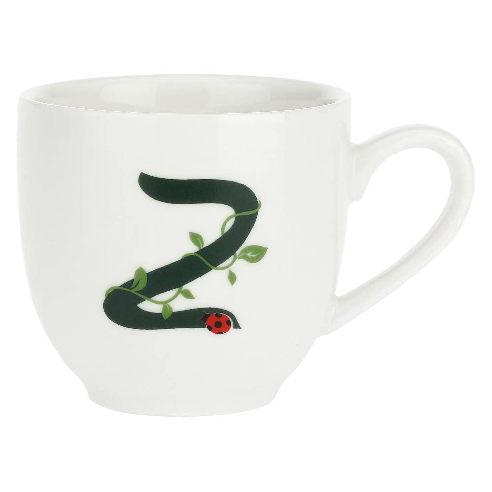 La Porcellana Bianca Gift Box Tazza Caffè Con Piattino Lettera 'Z' Solotua