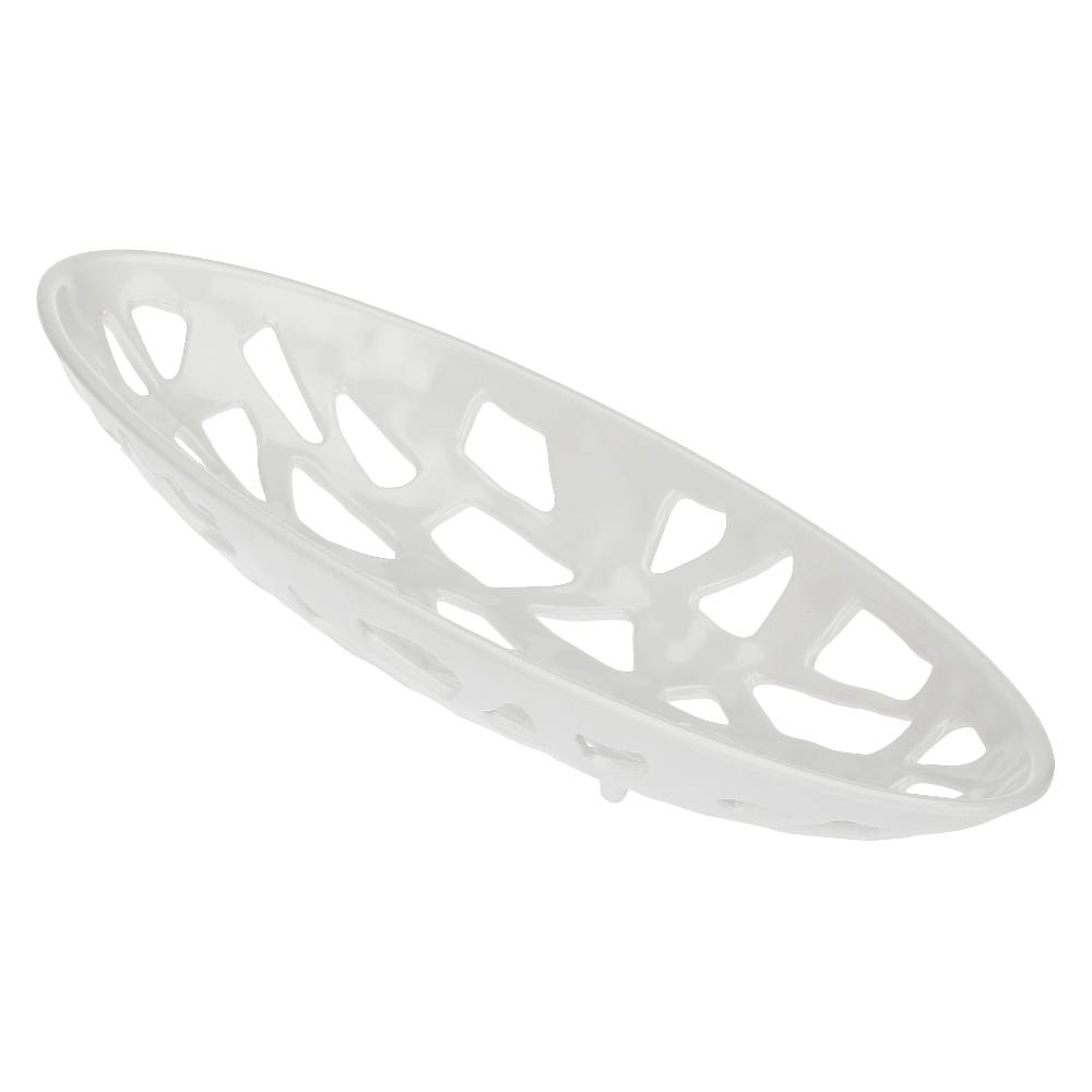 La Porcellana Bianca Fruttiera Ovale Traifiori