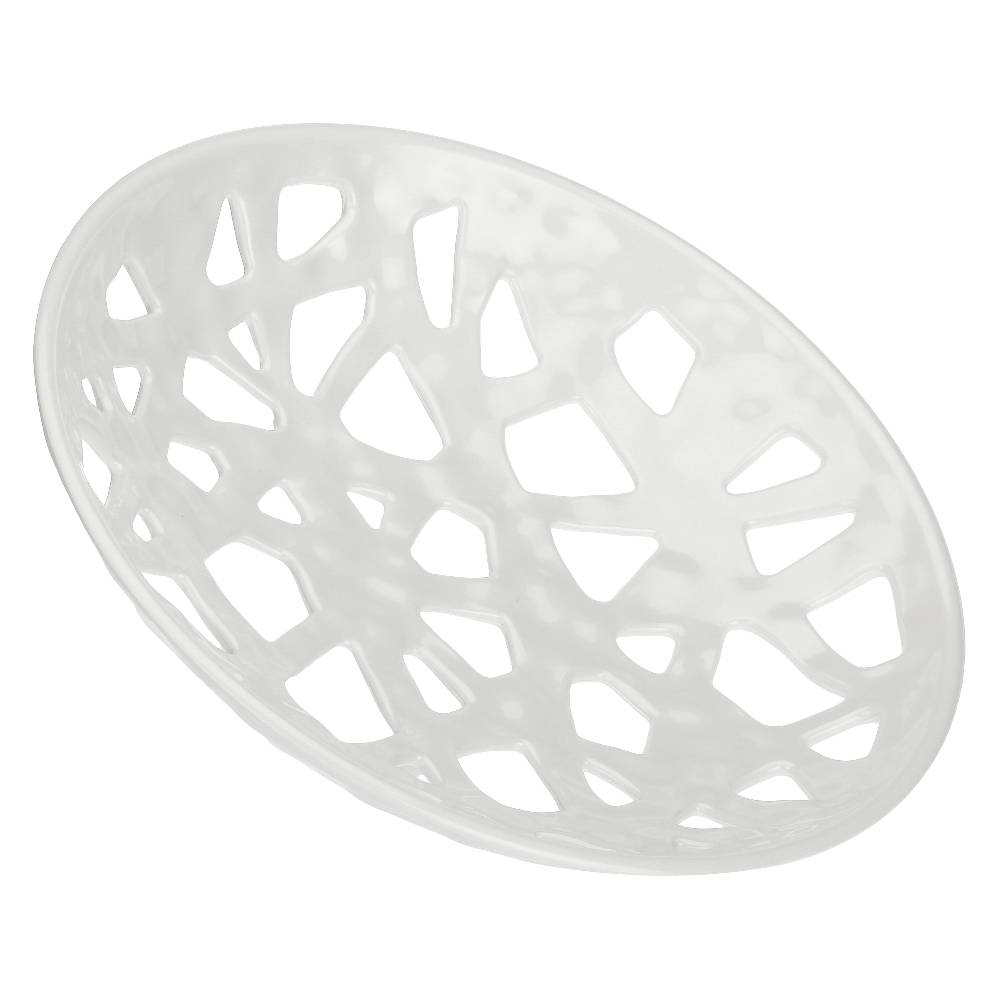 La Porcellana Bianca Fruttiera Rotonda Traifiori