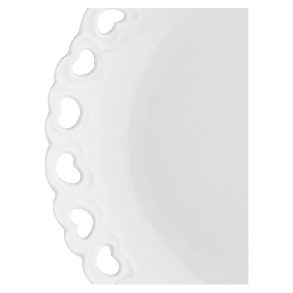 La Porcellana Bianca Piattino Traforato Valentino