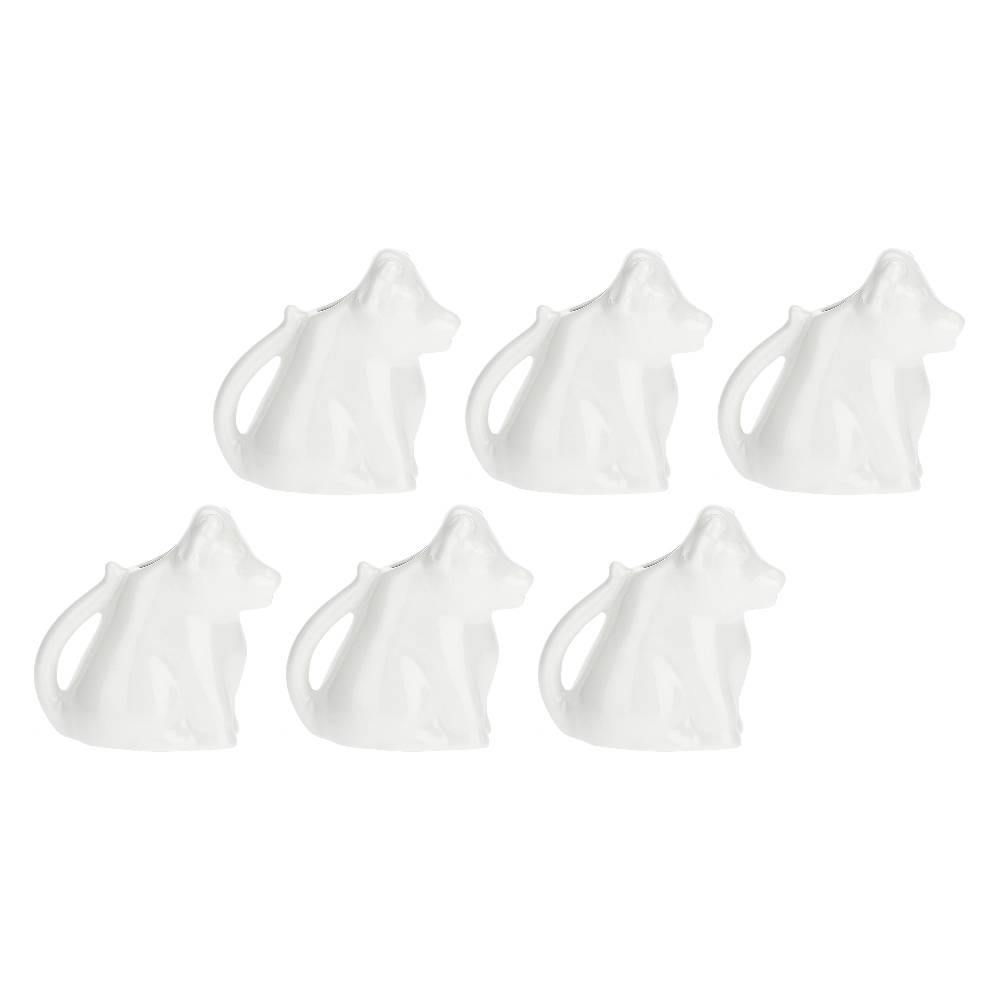 La Porcellana Bianca Set 6 Cremiere Mucchine