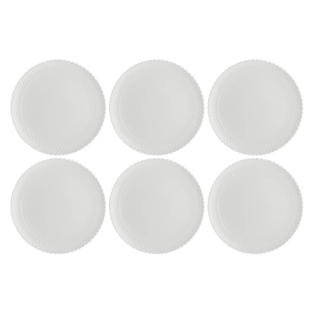 La Porcellana Bianca Set 6 Piatti Piani Momenti