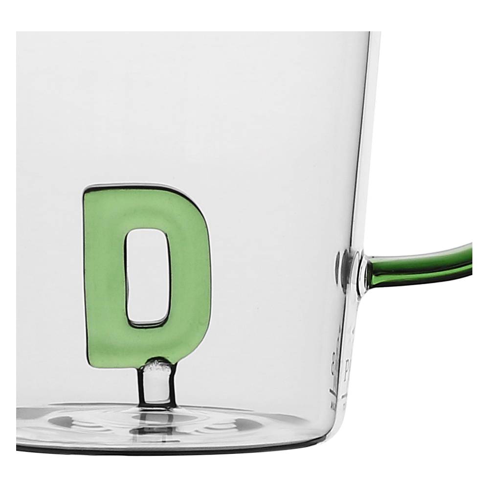 La Porcellana Bianca Tazza Lettera "D" Allalettera