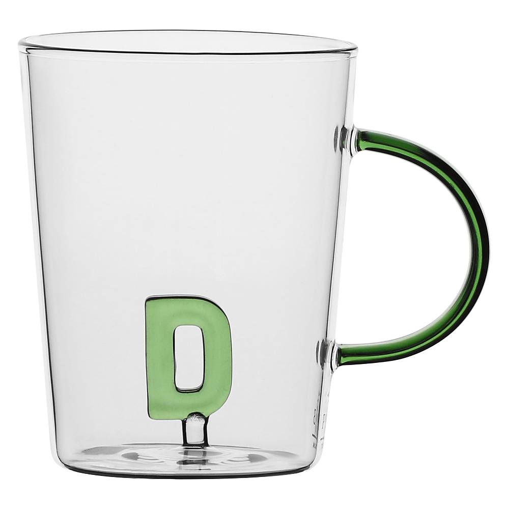 La Porcellana Bianca Tazza Lettera "D" Allalettera