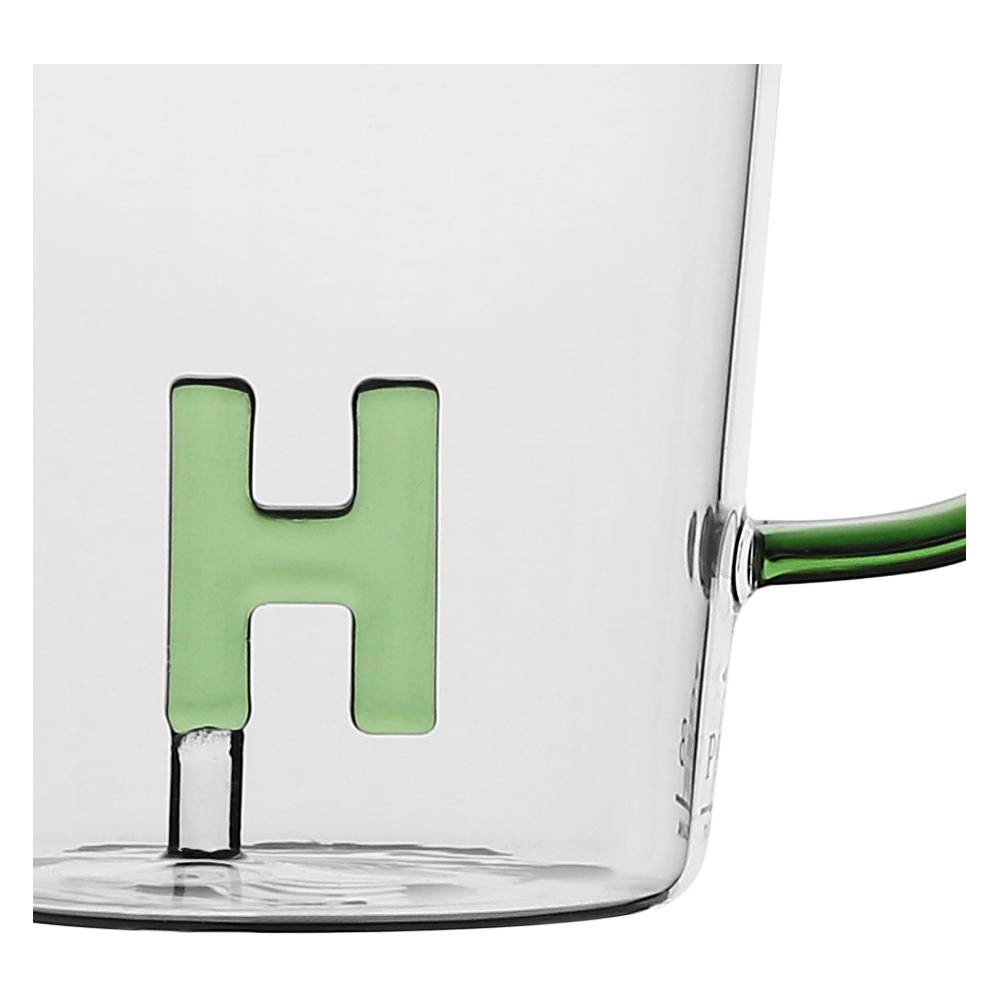 La Porcellana Bianca Tazza Lettera "L" Allalettera