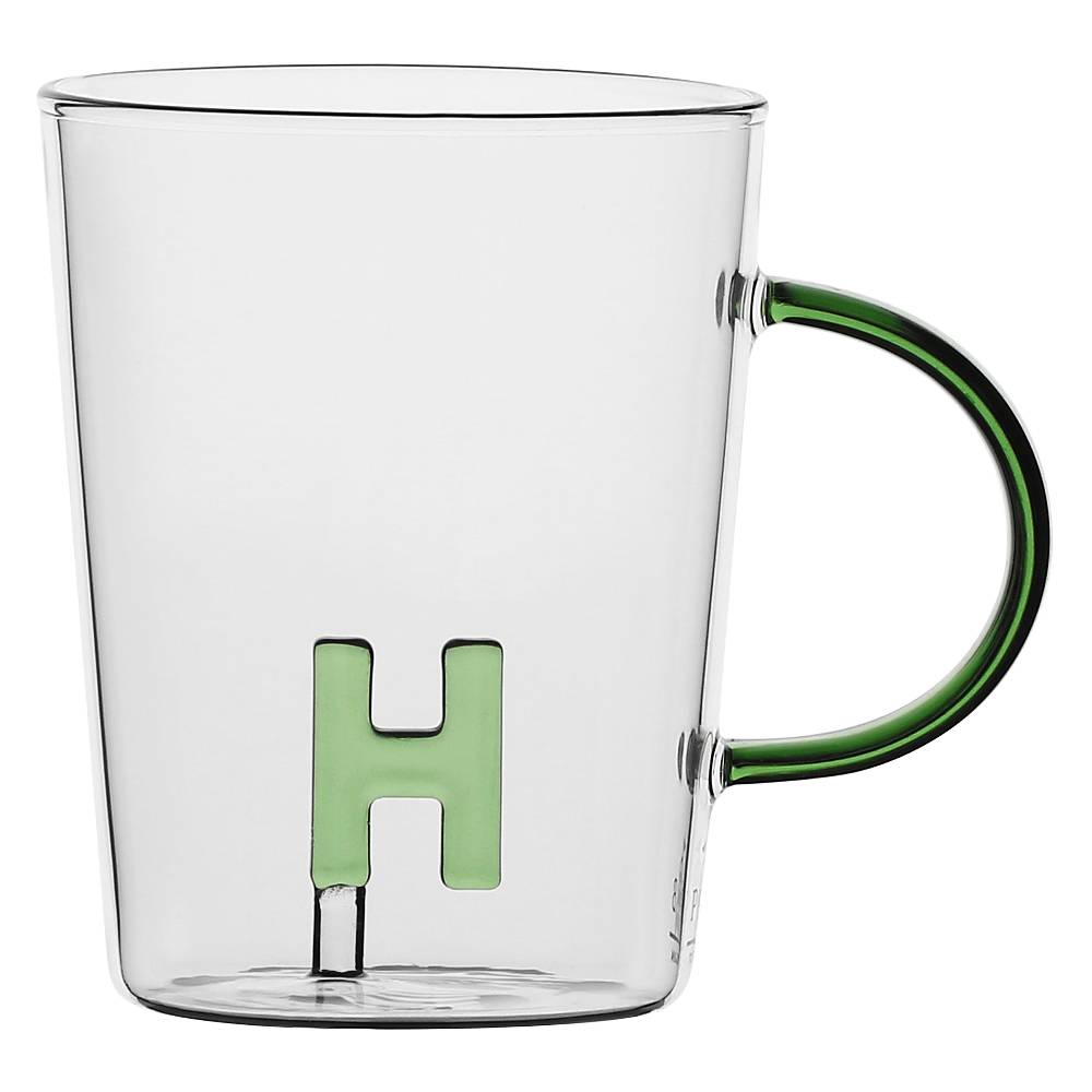 La Porcellana Bianca Tazza Lettera "L" Allalettera