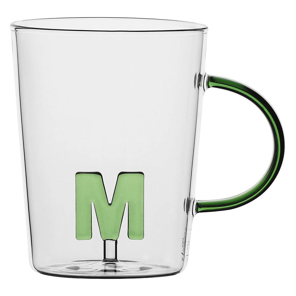 La Porcellana Bianca Tazza Lettera "M" Allalettera