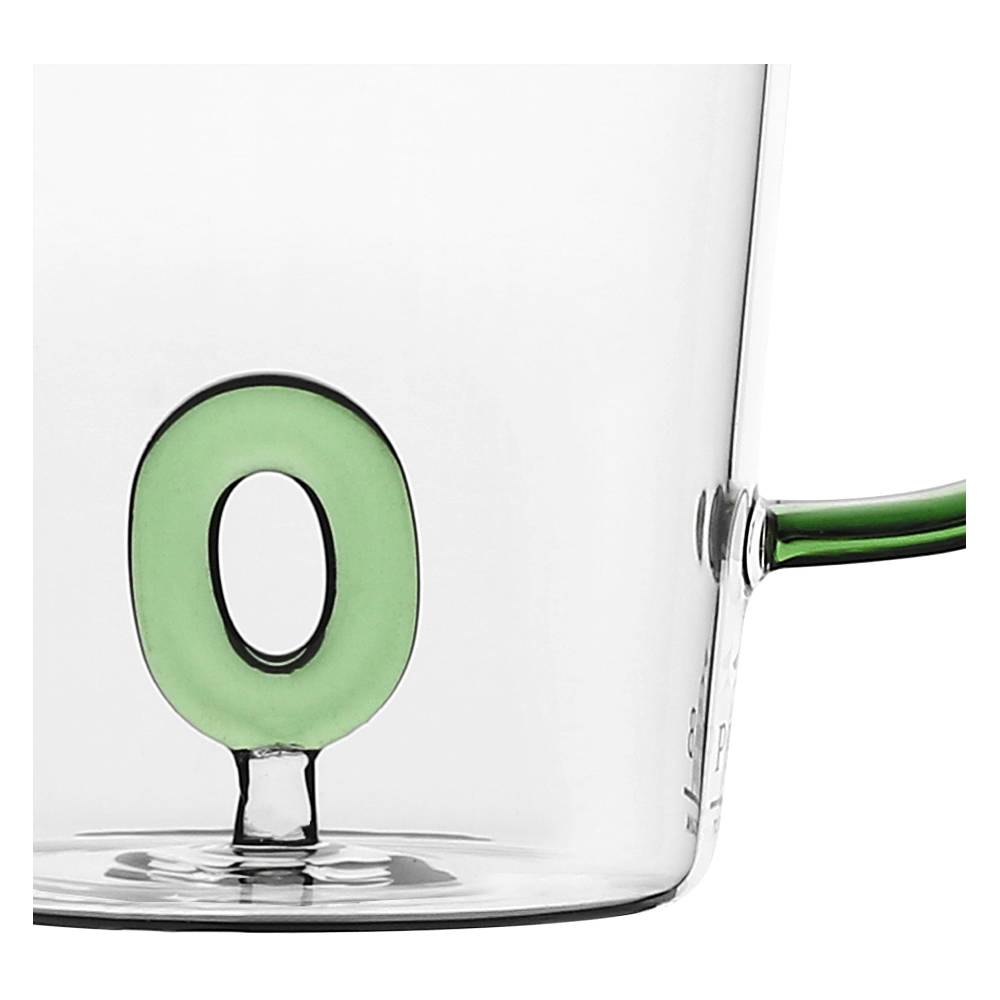 La Porcellana Bianca Tazza Lettera "O" Allalettera