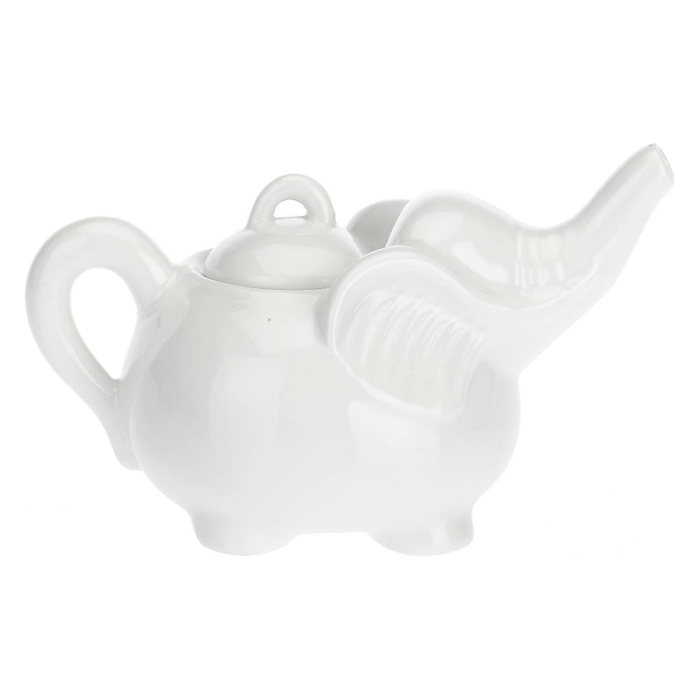 La Porcellana Bianca Zuccheriera Elefanti