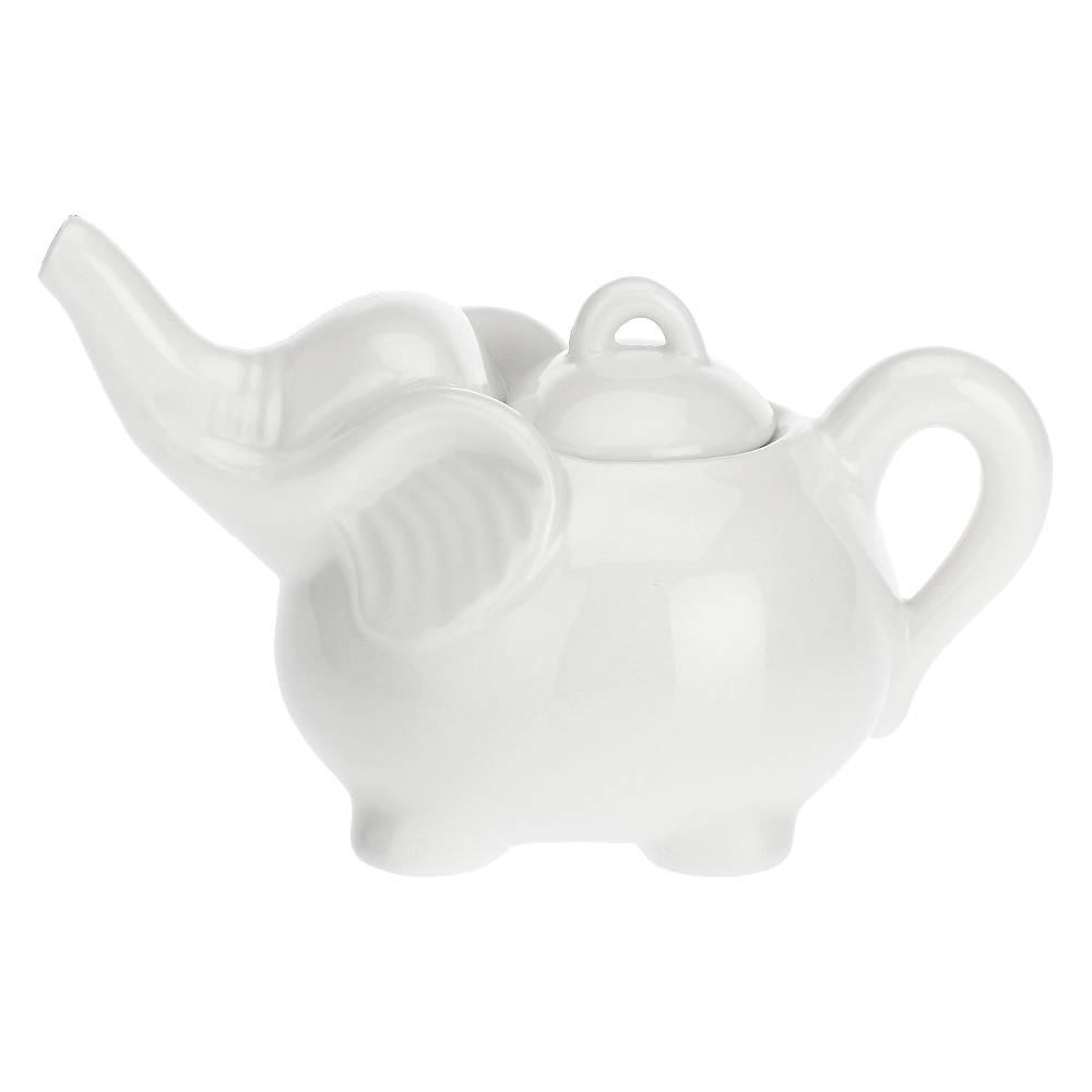 La Porcellana Bianca Zuccheriera Elefanti