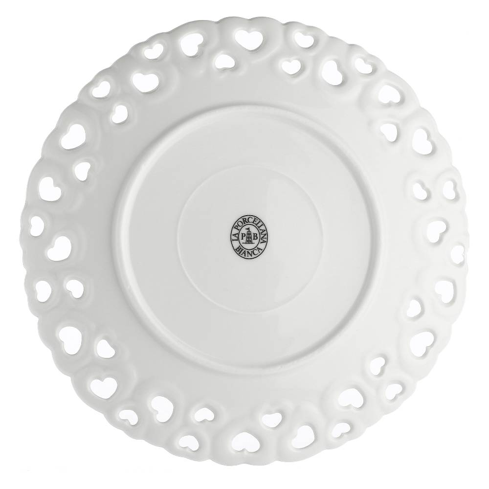 La Porcellana Bianca Piatto Traforato Grande Valentino