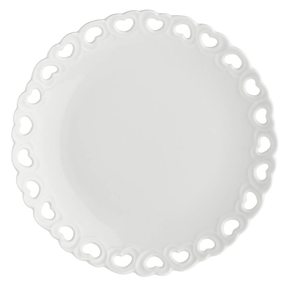 La Porcellana Bianca Piatto Traforato medio Valentino