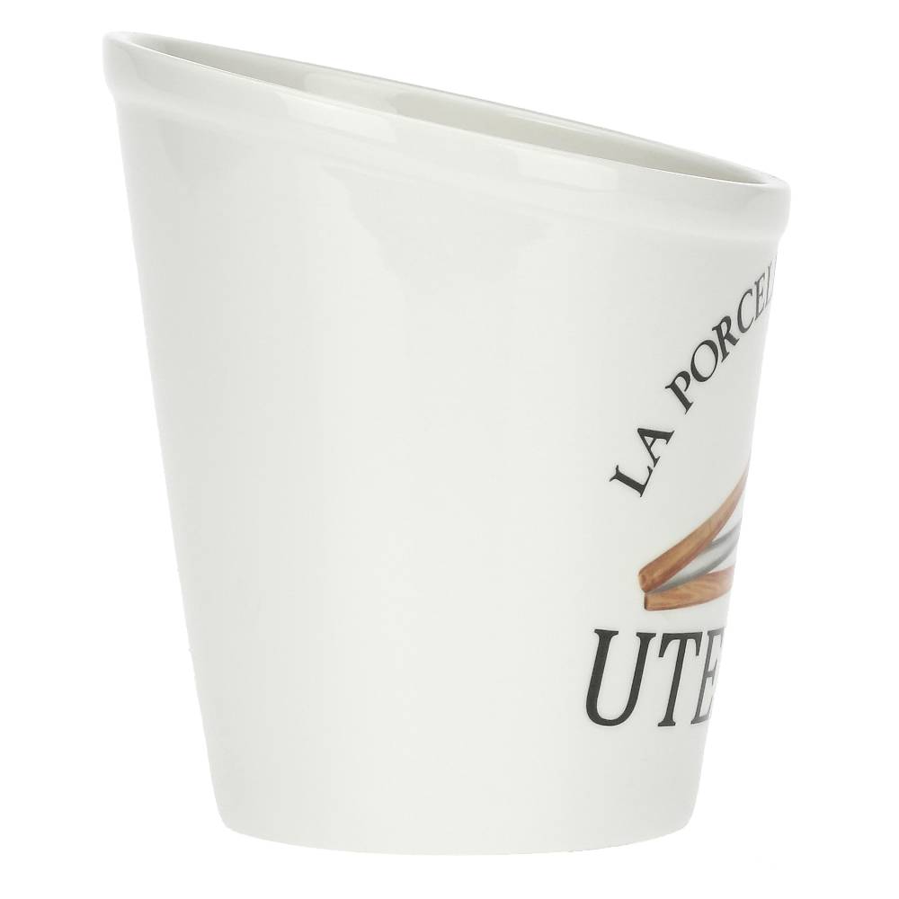 La Porcellana Bianca Porta Utensili Decorato Conserva