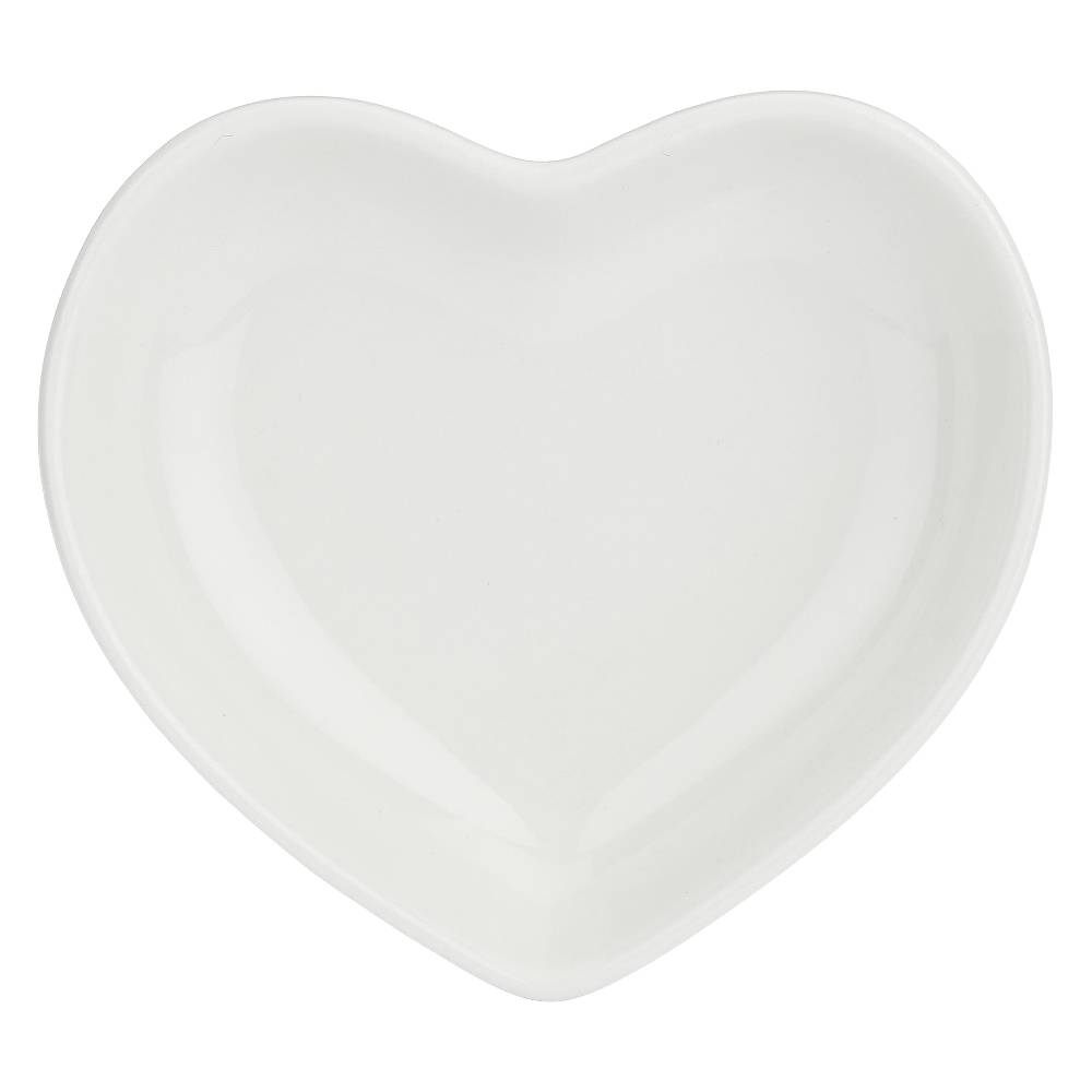 La Porcellana Bianca Set 12 Ciotoline Cuore 7,5 Cm Cupido