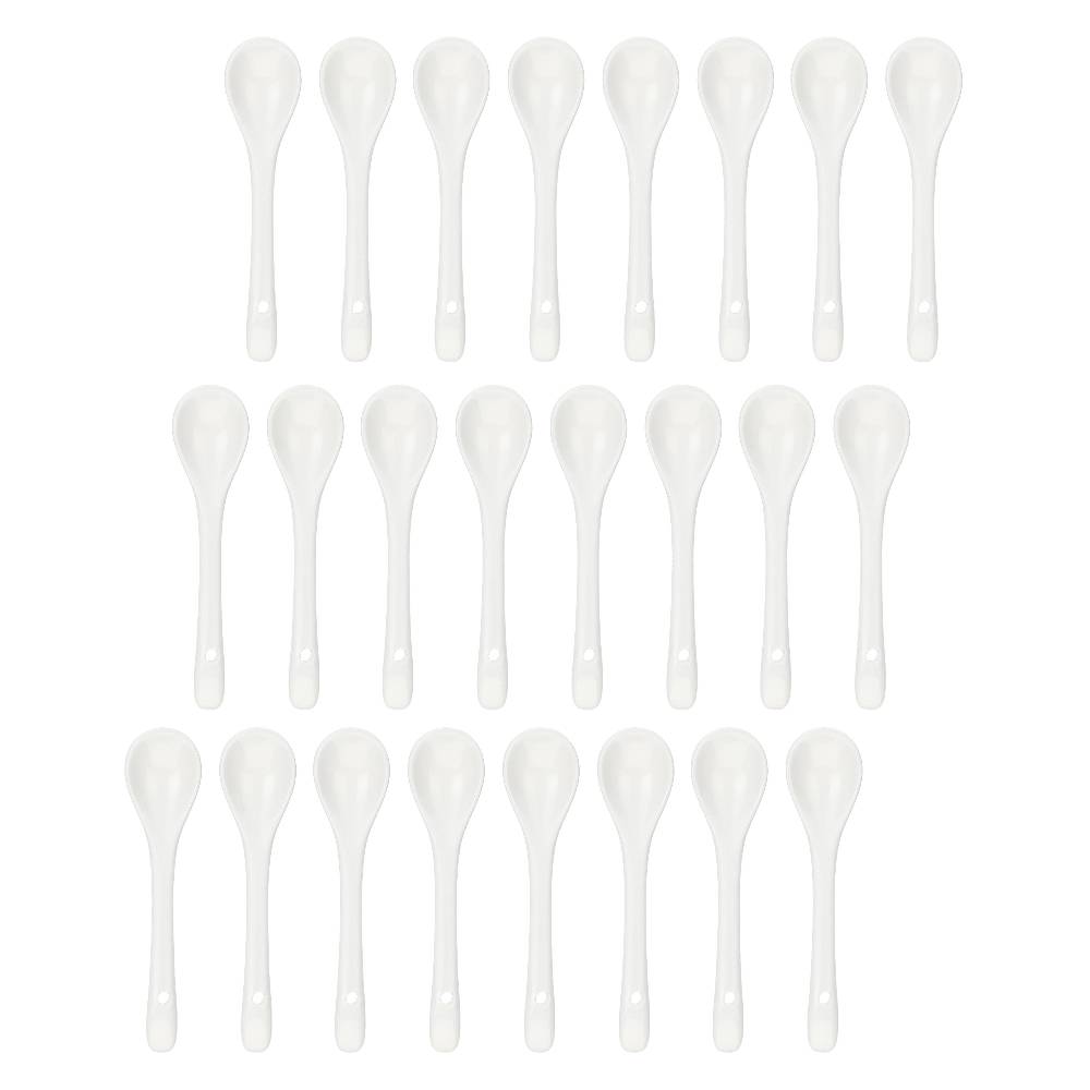 La Porcellana Bianca Set 24 Cucchiaino Sale 8,5 Cm Trattoria