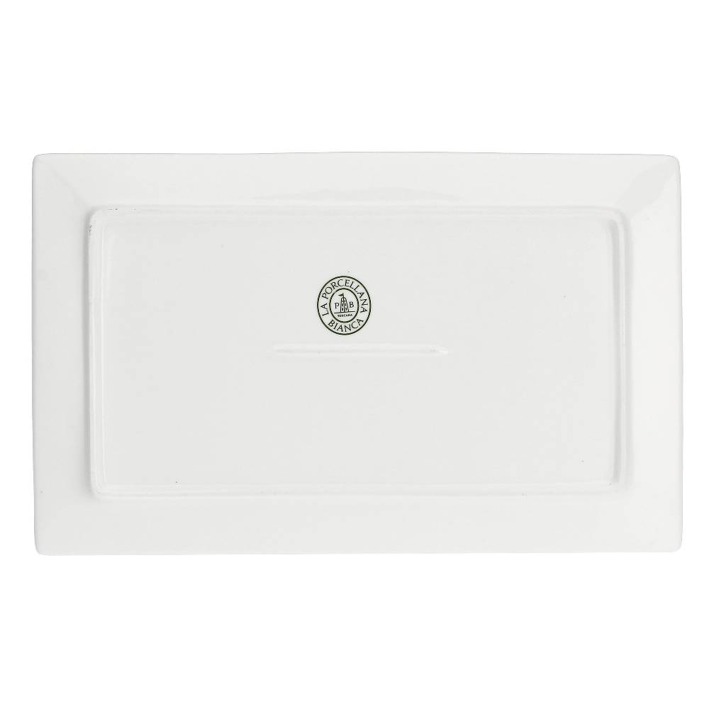 La Porcellana Bianca Set 3 Vassoii Rettangolari 28x17 Cm Essenziale Gourmet