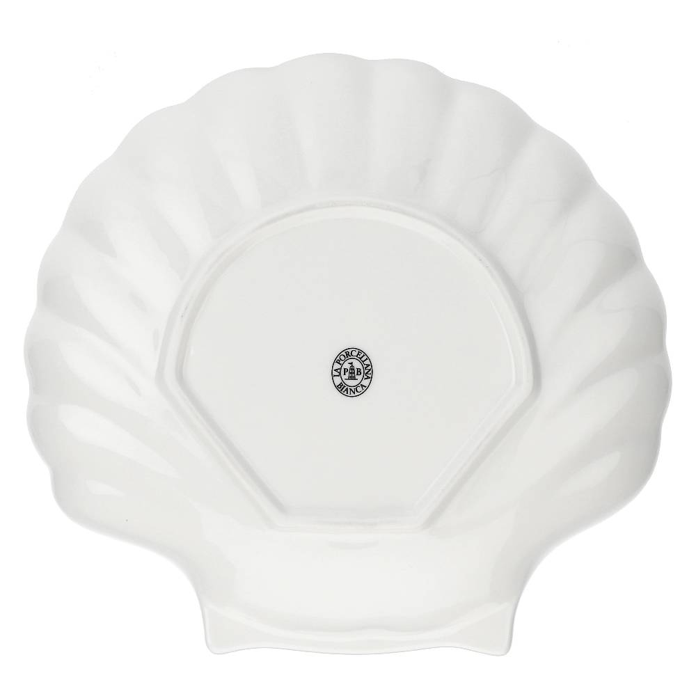 La Porcellana Bianca Set 5 Piatti Conchiglia 26 Cm Elba
