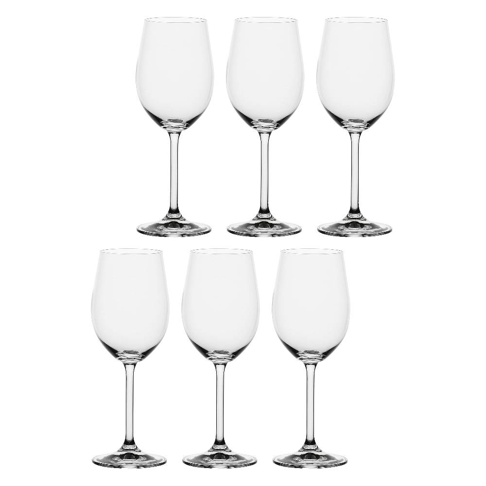 La Porcellana Bianca Set 6 Bicchieri Bianco 340 Ml Novello