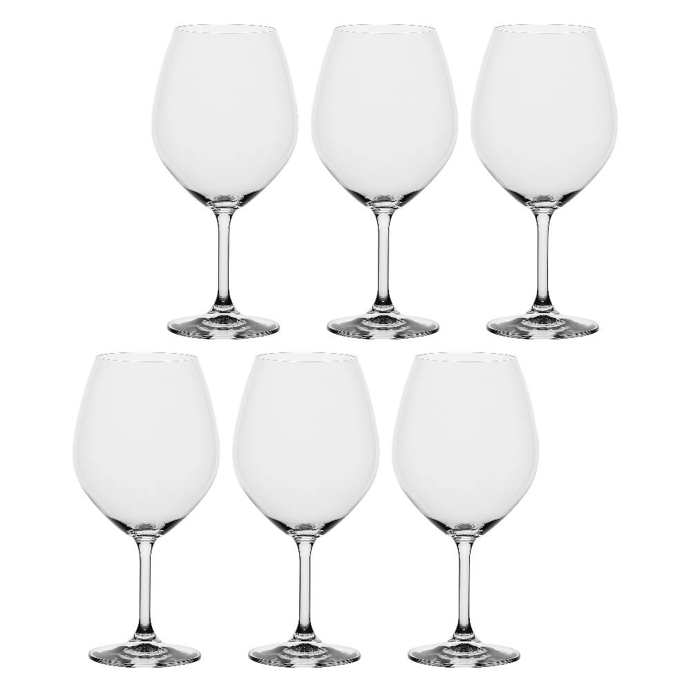 La Porcellana Bianca Set 6 Bicchieri Burgundy 710 Ml Novello