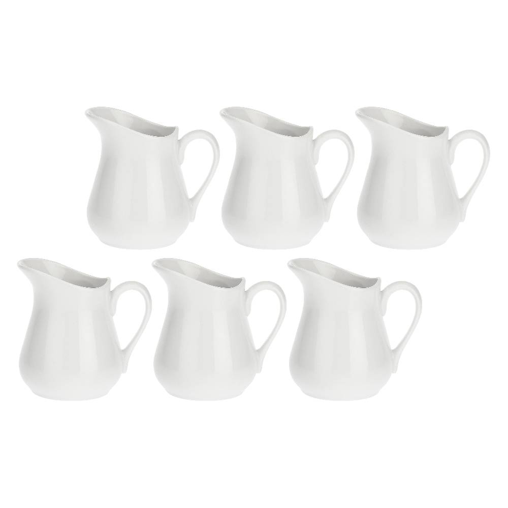 La Porcellana Bianca Set 6 Cremiere Con Manico 330 Cc Corte