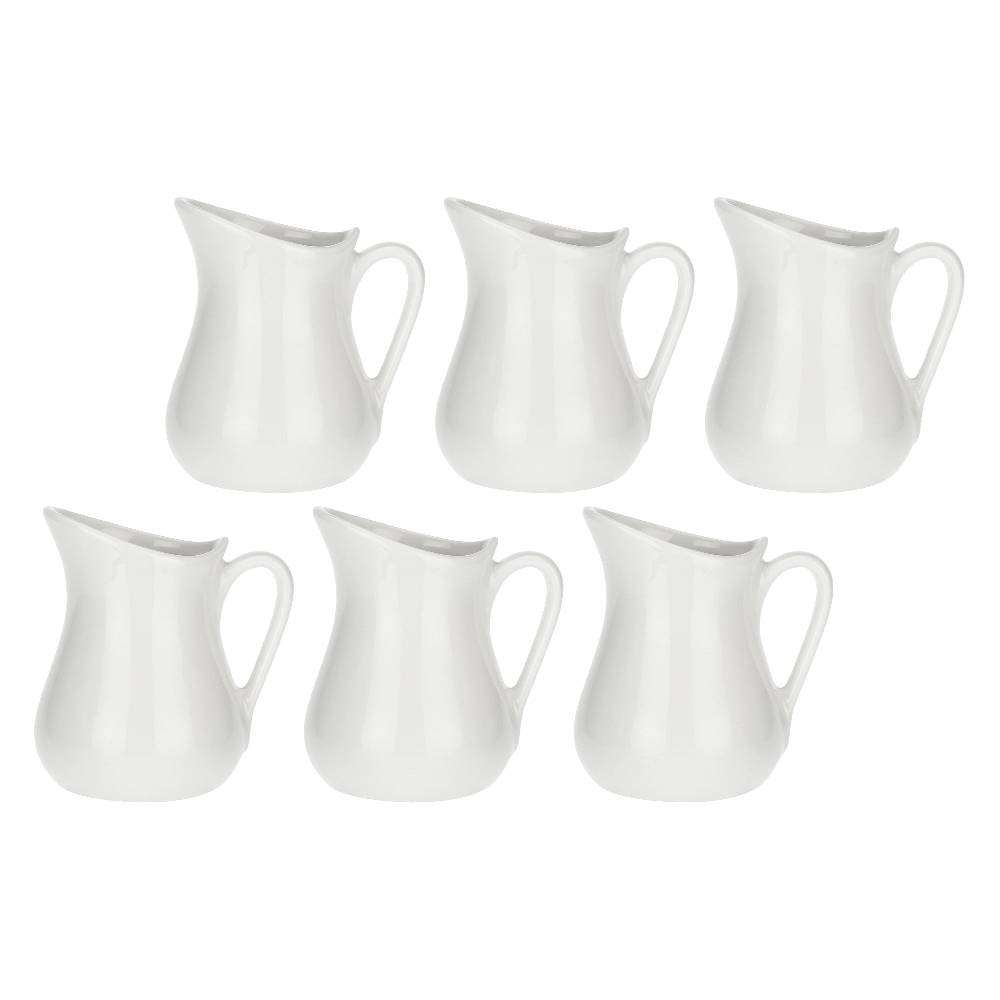 La Porcellana Bianca Set 6 Cremiere Con Manico 70 Cc Corte
