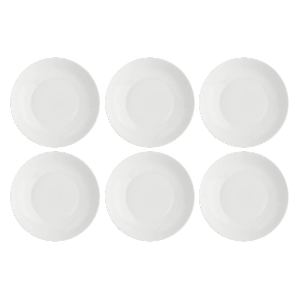 La Porcellana Bianca Set 6 Piatti Fondi Coup Essenziale