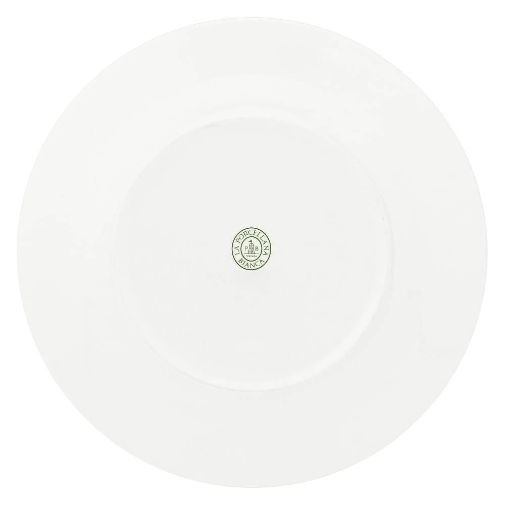 La Porcellana Bianca Set 6 Piatti Piani Falda Essenziale