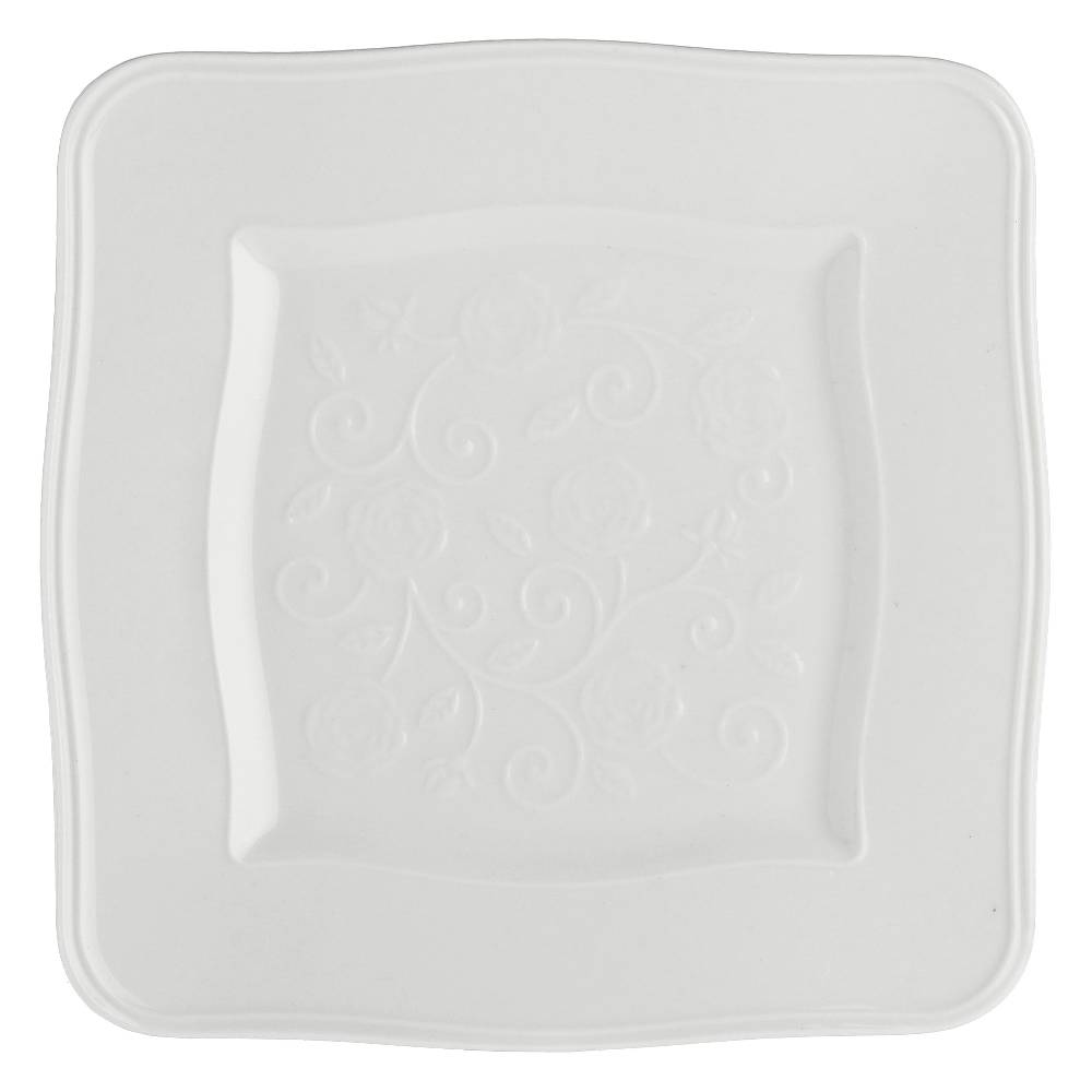 La Porcellana Bianca Set 6 Piatti Quadrati 20x20 Florentina