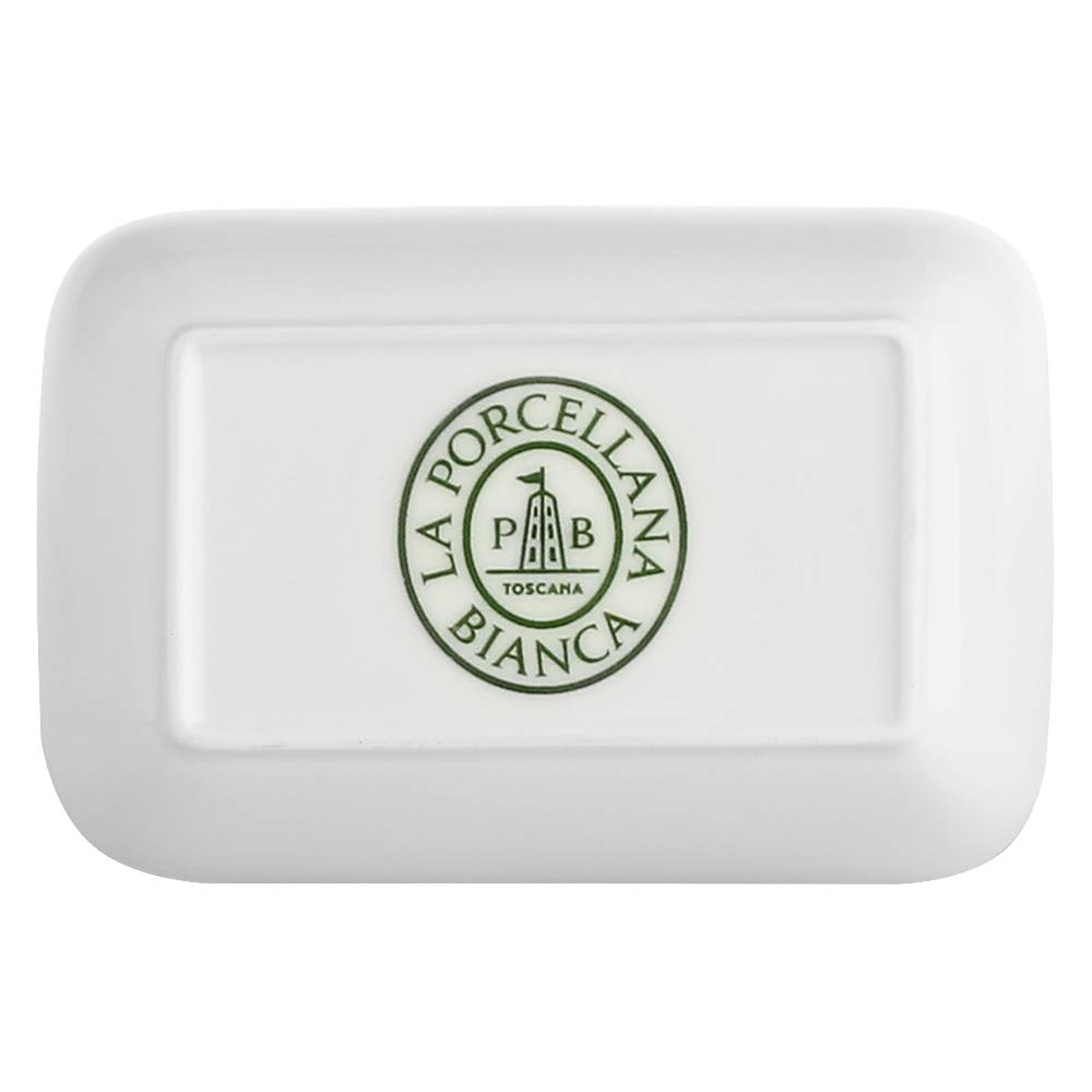 La Porcellana Bianca Set 6 Piatti Rettangolari Fondi 11x7,7x3,5 Cm Essenziale New Age