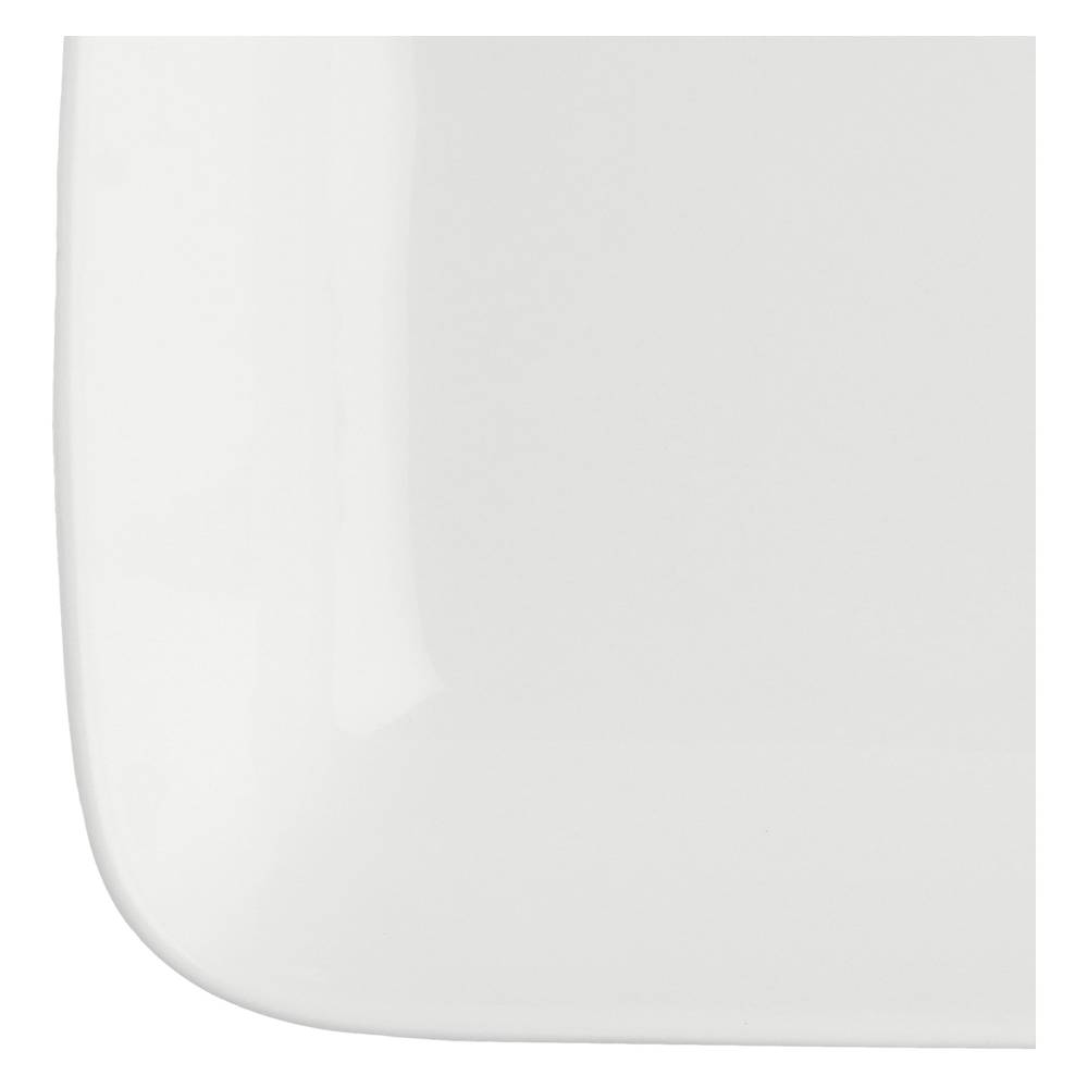 La Porcellana Bianca Set 6 Piatti Rettangolari Fondi 11x7,7x3,5 Cm Essenziale New Age