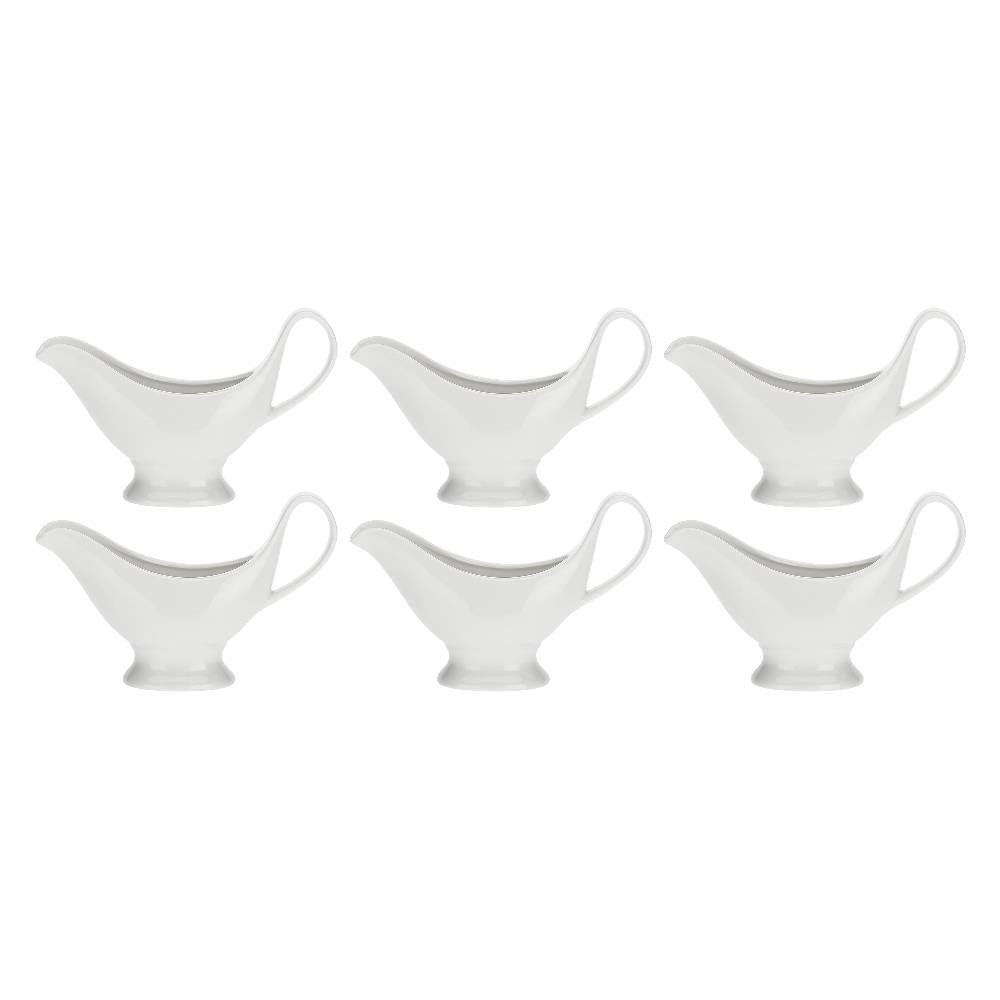 La Porcellana Bianca Set 6 Salsiere Classiche Menage