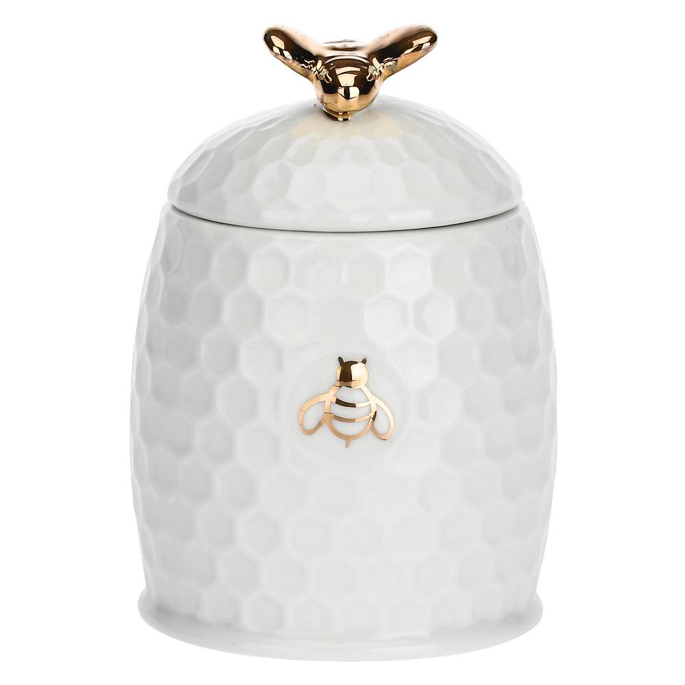 La Porcellana Bianca Zuccheriera Con Cucchiaino Aperegina Oro