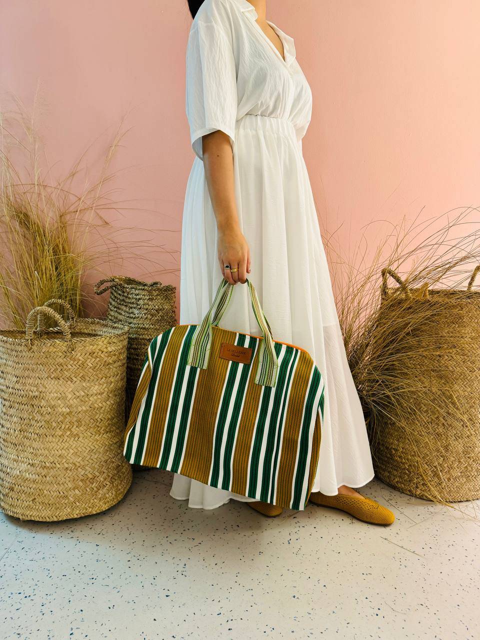 La Sellerie borsone TULUM arancio