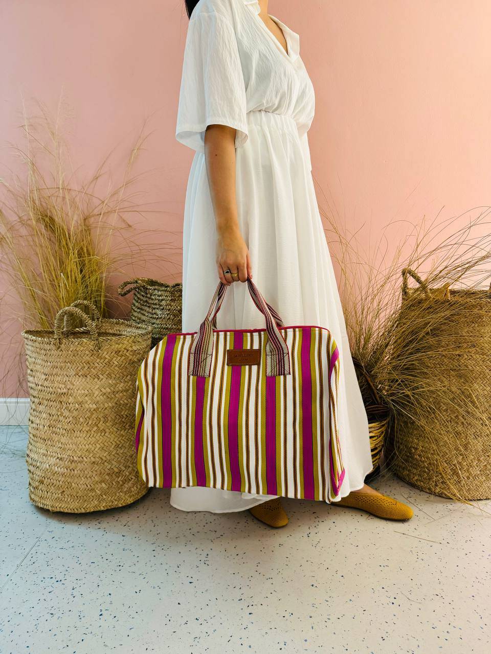 La Sellerie borsone TULUM fucsia