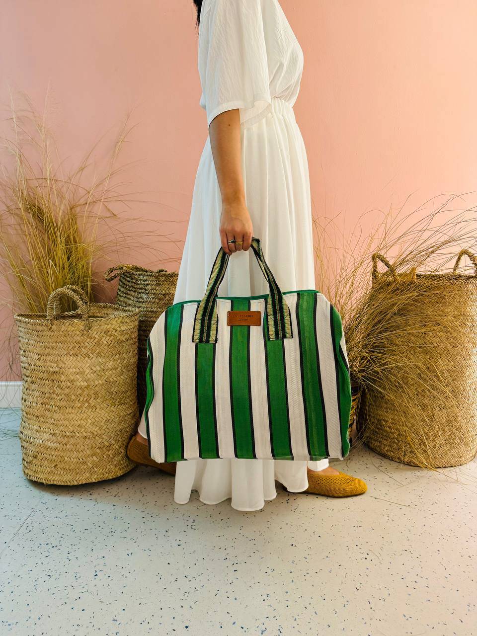 La Sellerie borsone TULUM verde