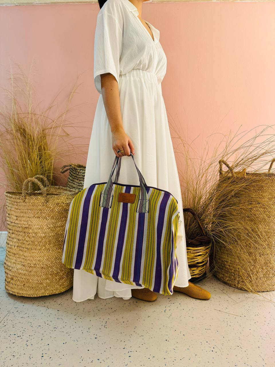 La Sellerie borsone TULUM viola