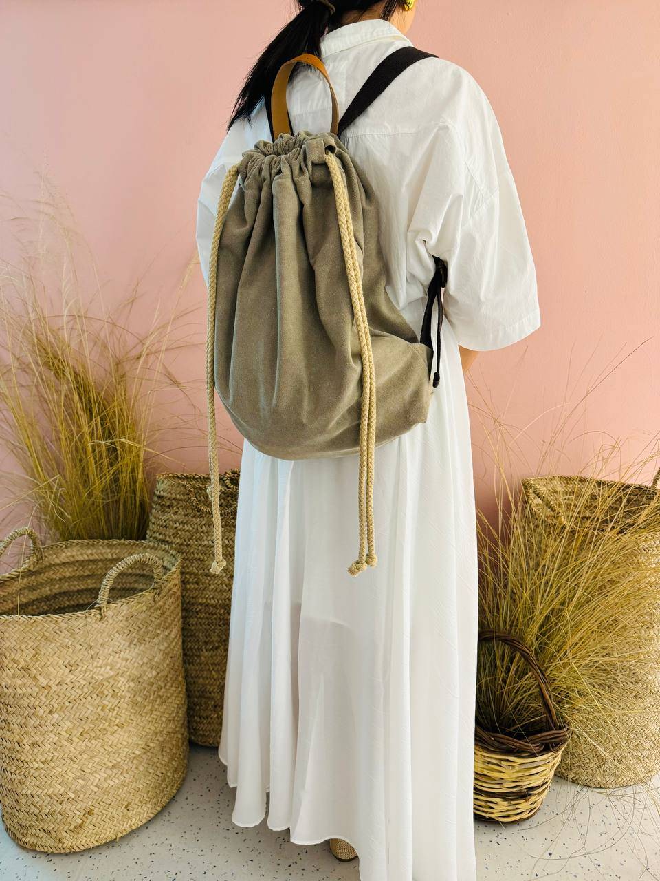 La Sellerie COUNTRY backpack beige
