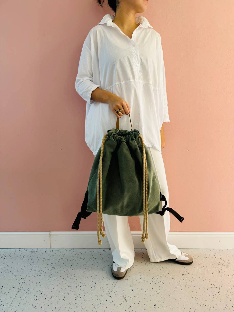 La Sellerie COUNTRY Backpack Green