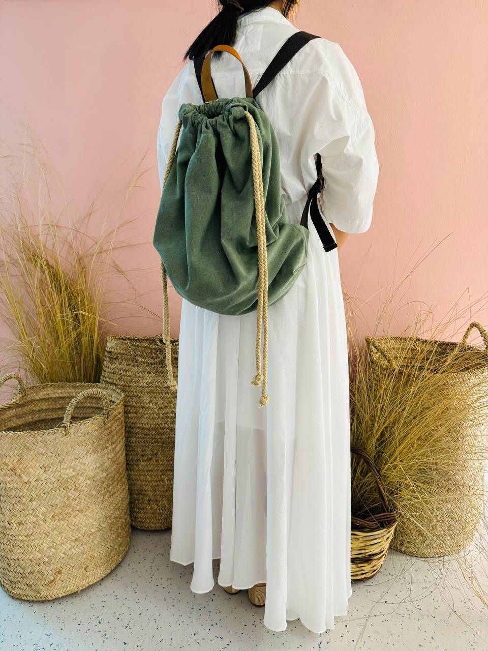 La Sellerie COUNTRY backpack green