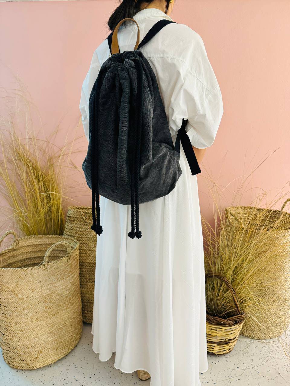 La Sellerie COUNTRY backpack grey