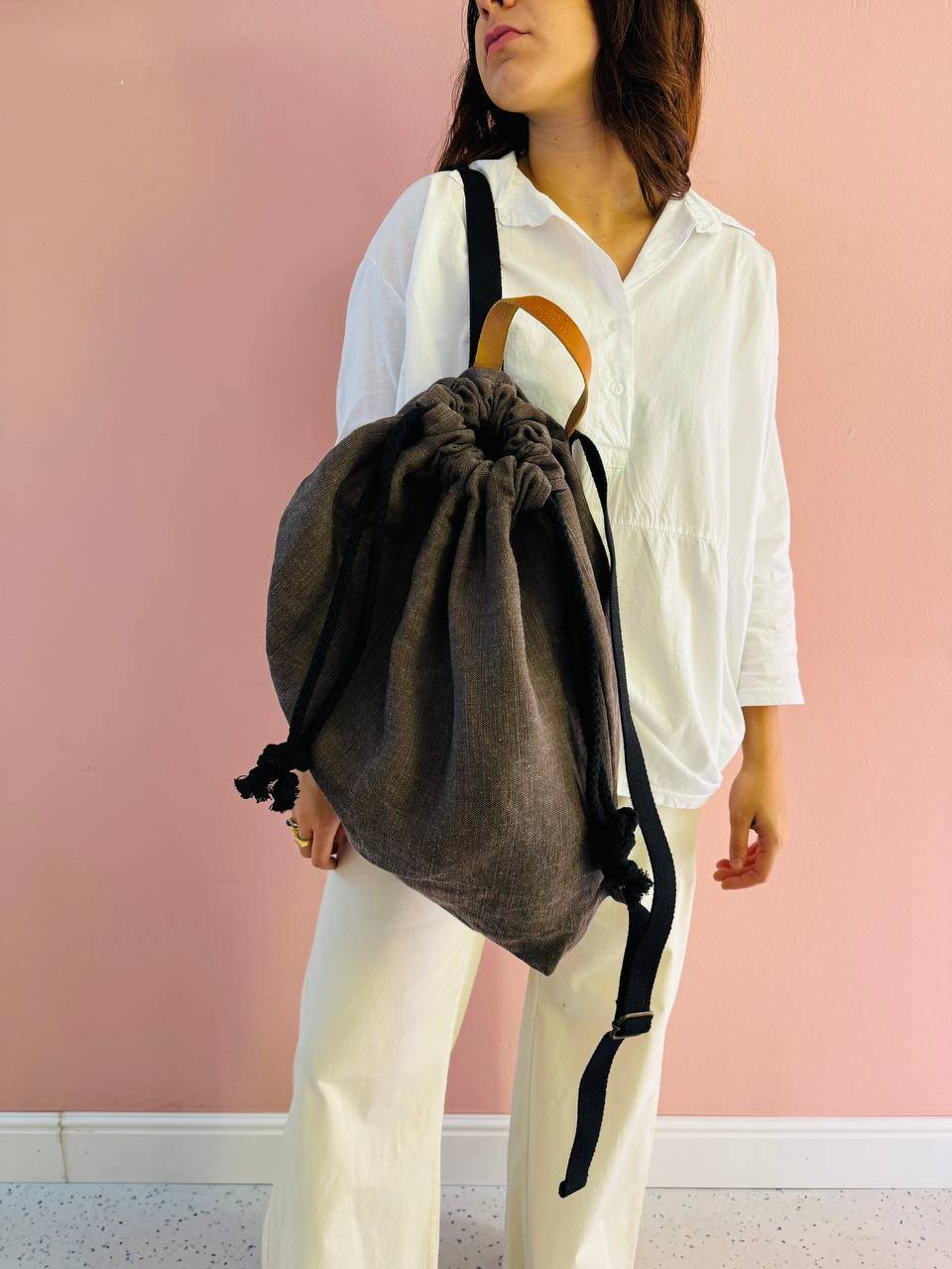 La Sellerie COUNTRY Backpack Light Brown